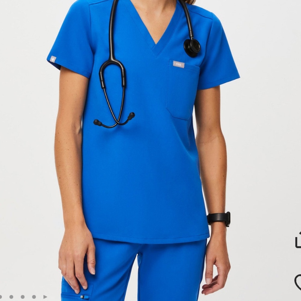 Figs Women’s Catarina Scrub Tops Royal Blue (S)